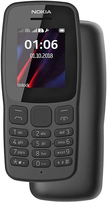 Nokia 106 Dual SIM Mobile Phone – Long Battery Life, FM Radio & Torch