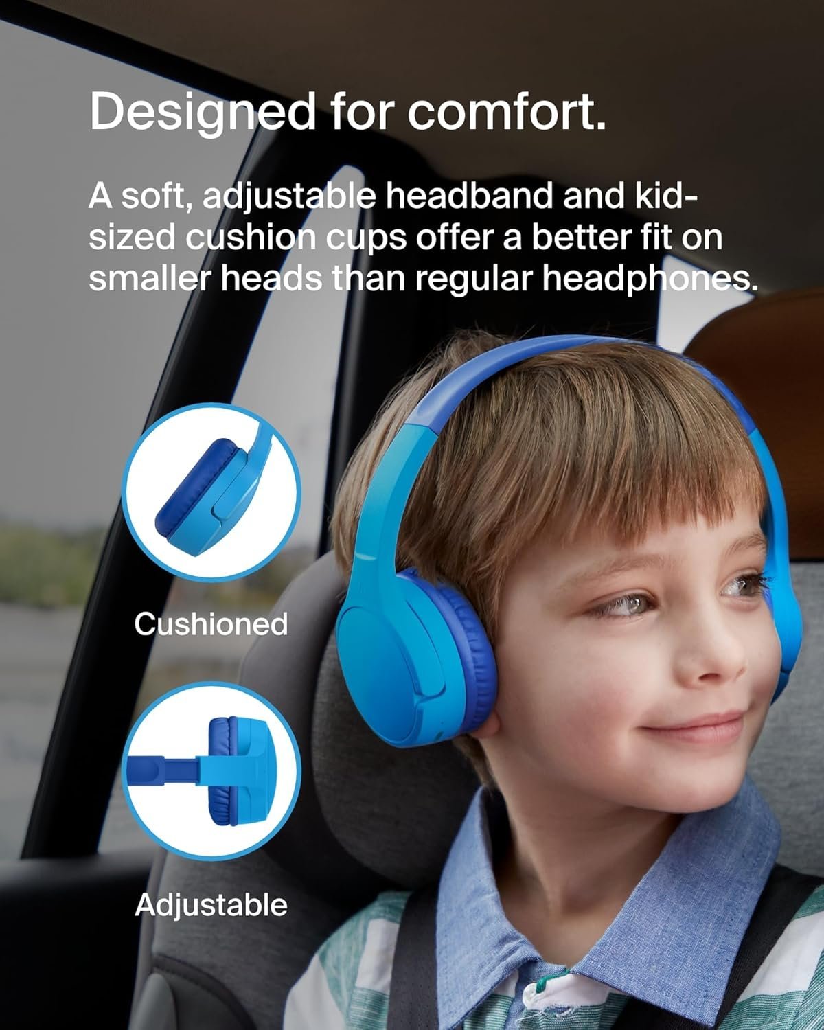 Belkin SoundForm Mini Wireless On-Ear Headphones for Kids